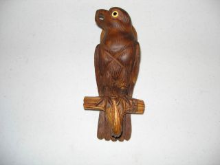 A 19th C Black Forest Owl Crop Hook photo