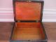 Antique Decorative Carved Wood Jewelry Box With Floral Beads Tapestry Art Work Boxes photo 9
