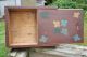 Antique Sliding Lid Document Or Candle Box Paint All Sides 19c Boxes photo 9