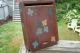 Antique Sliding Lid Document Or Candle Box Paint All Sides 19c Boxes photo 10