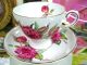 Tuscan Tea Cup And Saucer Duo Camellia Pattern Hpt Flowery Cups & Saucers photo 6