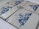 4 Lovely Dutch Delft Tiles With Shepherds +++++++++++++ Tiles photo 1