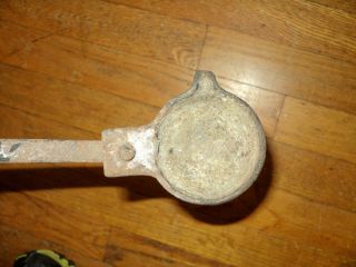 Old Antique Cast Iron Melt Melting Spoon Gold Mining Smelter Smelting Mines photo