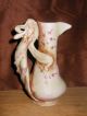 Antique Porcelain Pitcher,  Handle Is A Woman Must See Very Old Pitchers photo 3