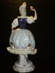 Antique Capodimonte Dresden Lady Queen Dancer Porcelain Figurine Half Doll Rel Figurines photo 10