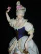 Antique Capodimonte Dresden Lady Queen Dancer Porcelain Figurine Half Doll Rel Figurines photo 1