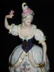 Antique Capodimonte Dresden Lady Queen Dancer Porcelain Figurine Half Doll Rel Figurines photo 2