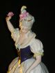 Antique Capodimonte Dresden Lady Queen Dancer Porcelain Figurine Half Doll Rel Figurines photo 4