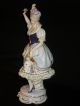 Antique Capodimonte Dresden Lady Queen Dancer Porcelain Figurine Half Doll Rel Figurines photo 5