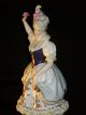 Antique Capodimonte Dresden Lady Queen Dancer Porcelain Figurine Half Doll Rel Figurines photo 6