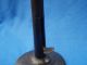 Antique Rolled Iron Hog Scraper Candlestick Metalware photo 3