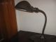 Vintage Industrial Metal Leaf Desk Office Lamp Marked O - K Lamps photo 2