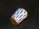 Enameled Imperial Russia Vodka Cup Masterpiece Gold Blue & White Metalware photo 2