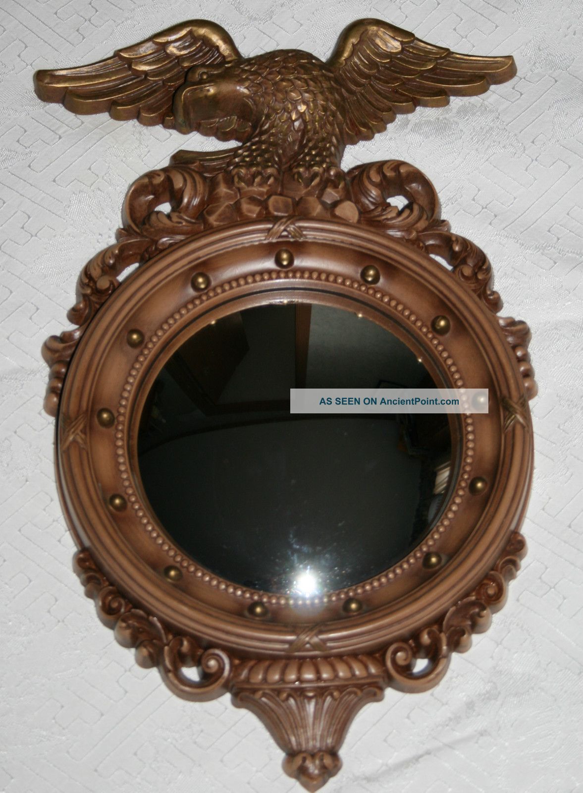 Syroco Inc No.  4410 Usa Federal American Eagle Convex Wall Mirror Mirrors photo
