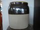 Antique York Penna 3 Gallon 2 Tone Stoneware Pottery Preserve Jar Crock Crocks photo 3