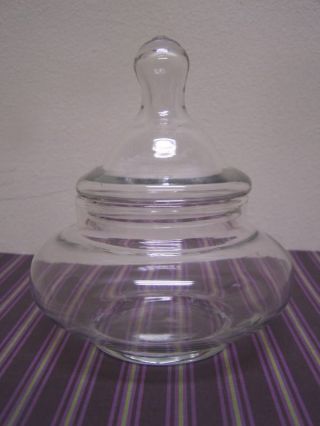 Vintage Glass Apothecary Drugstore Counter Candy Jar photo