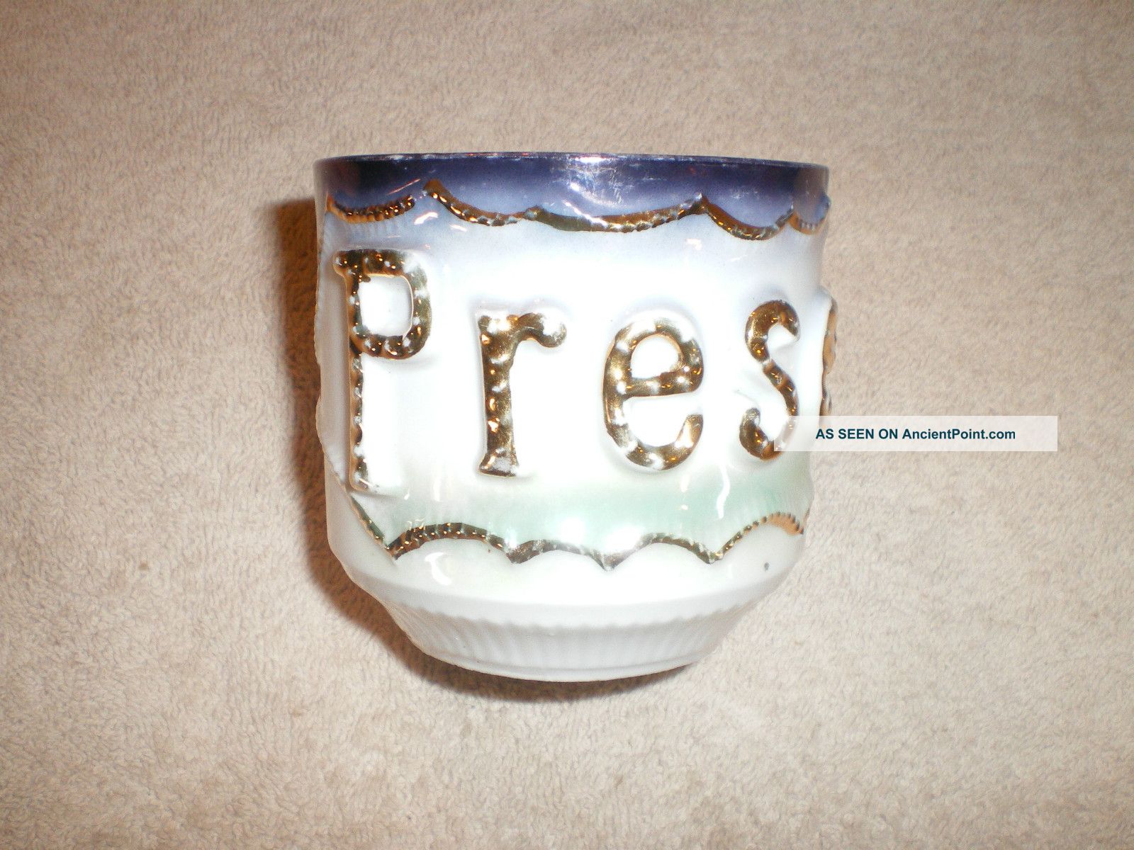 Antique German Raised Letters 