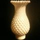 Pristine Antique Hobnail Milk Glass Chimney Wow Lamps photo 4