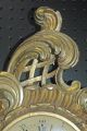 Carved Gold Cartouche French Wall Clock Clocks photo 2