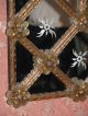 Venetian Murano Glass Wall Mirror W/ Amber Glass Flowers,  Art Deco Styling Mirrors photo 3