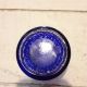 Vintage Ingram ' S Shaving Cream Jar Blue Glass Jars photo 1