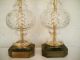 Crystal Table Lamps Gorgeous Hollywood Regency Vintage Lamps photo 5