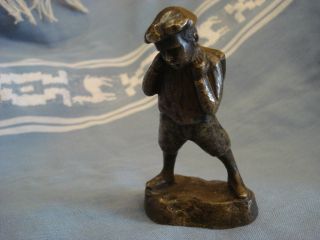 Antique Vienna Bronze Child Boy Scout photo