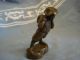 Antique Vienna Bronze Child Boy Scout Metalware photo 4