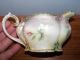 Antique Porcelain Rs Prussia Gravy Boat With Underplate Pink Roses White Blossom Other photo 3