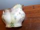 Antique Porcelain Rs Prussia Gravy Boat With Underplate Pink Roses White Blossom Other photo 4