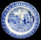 Well Loved Historical Staffordshire Toy Pearlware Plates 2 Kite Flyer Franklin Plates & Chargers photo 3