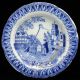 Well Loved Historical Staffordshire Toy Pearlware Plates 2 Kite Flyer Franklin Plates & Chargers photo 4