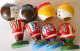 Hand Painted Soviet Era Russia,  Russian Wooden Dolls,  Four Dolls Carved Figures photo 5