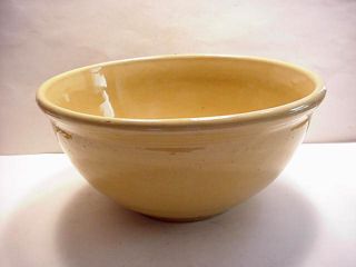 Vintage Yellowware Yellow Ware Mixing Bowl photo