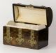 Antique English Victorian Coromandel Wood Box Brass Trim Rare & Boxes photo 3