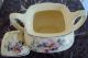 Antique W.  S.  George Sugar Bowl Canary Color ' Lido Blossoms ' Creamers & Sugar Bowls photo 1