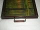 Antique Wood Serving Tray With Atkinson Fox Print Under Glass Trays photo 1