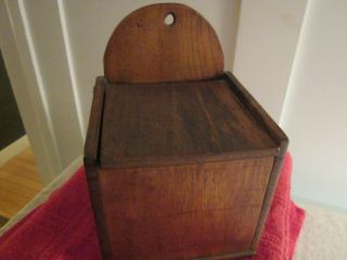 Old Box With Lid,  Salt Box.  Colonial Style. photo
