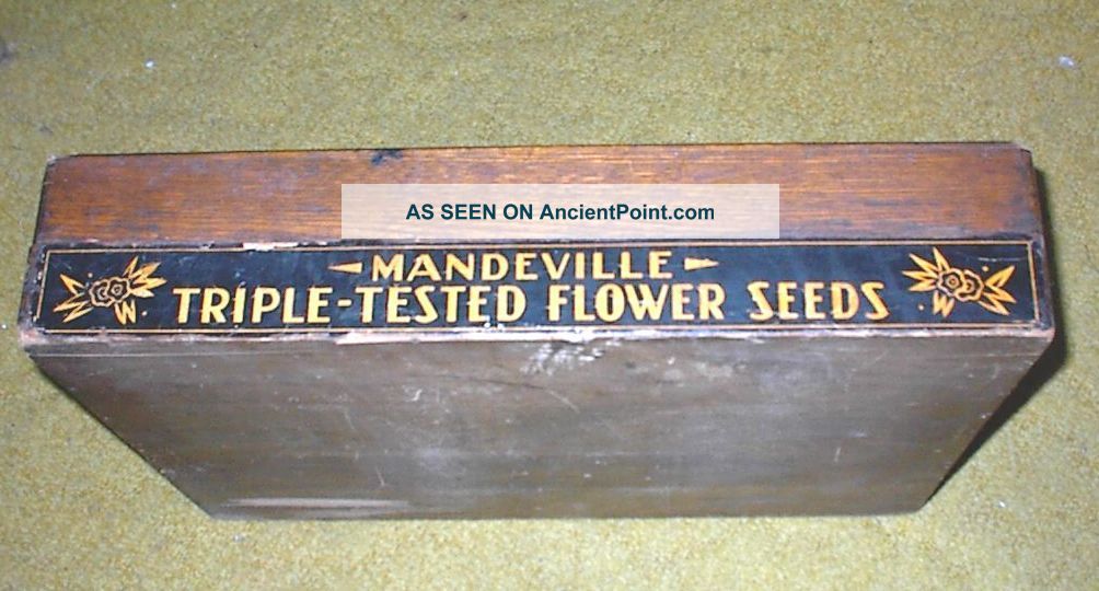 Mandeville Seed Box W/ Complete Inside Store Display Boxes photo
