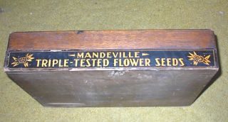 Mandeville Seed Box W/ Complete Inside Store Display photo
