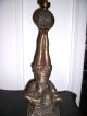 Victorian Upside Down Spelter Boudoir Or Circus Girl Lady Lamp Lamps photo 1