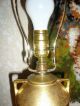 Antique Lamps Handmade In 1915 24kt Gold Foil Inlay Family Heirloom Lamps photo 5