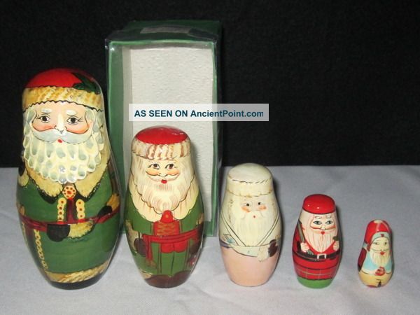 Vintage Santa Nesting Boxes German? Boxes photo