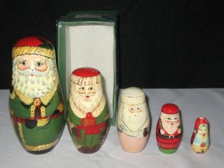 Vintage Santa Nesting Boxes German? photo