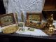 Vtg Italian Florentine Gold - Leaf Wood Tole Shelves Florentia 2 Wall Sconces Old Other photo 7