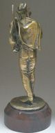 Antique French Bronze Gilt Young Swashbuckler,  Signed,  19th C. Metalware photo 1