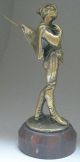 Antique French Bronze Gilt Young Swashbuckler,  Signed,  19th C. Metalware photo 2