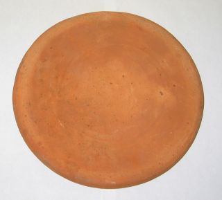 Antique Early Redware Crock Cover - 8.  25in Fgc C1800 ' S Matte Finish photo