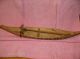 Small Antique Wooden Carved Canoe Carved Figures photo 3