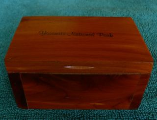 Vintage Yosemite National Park Cedar Box photo